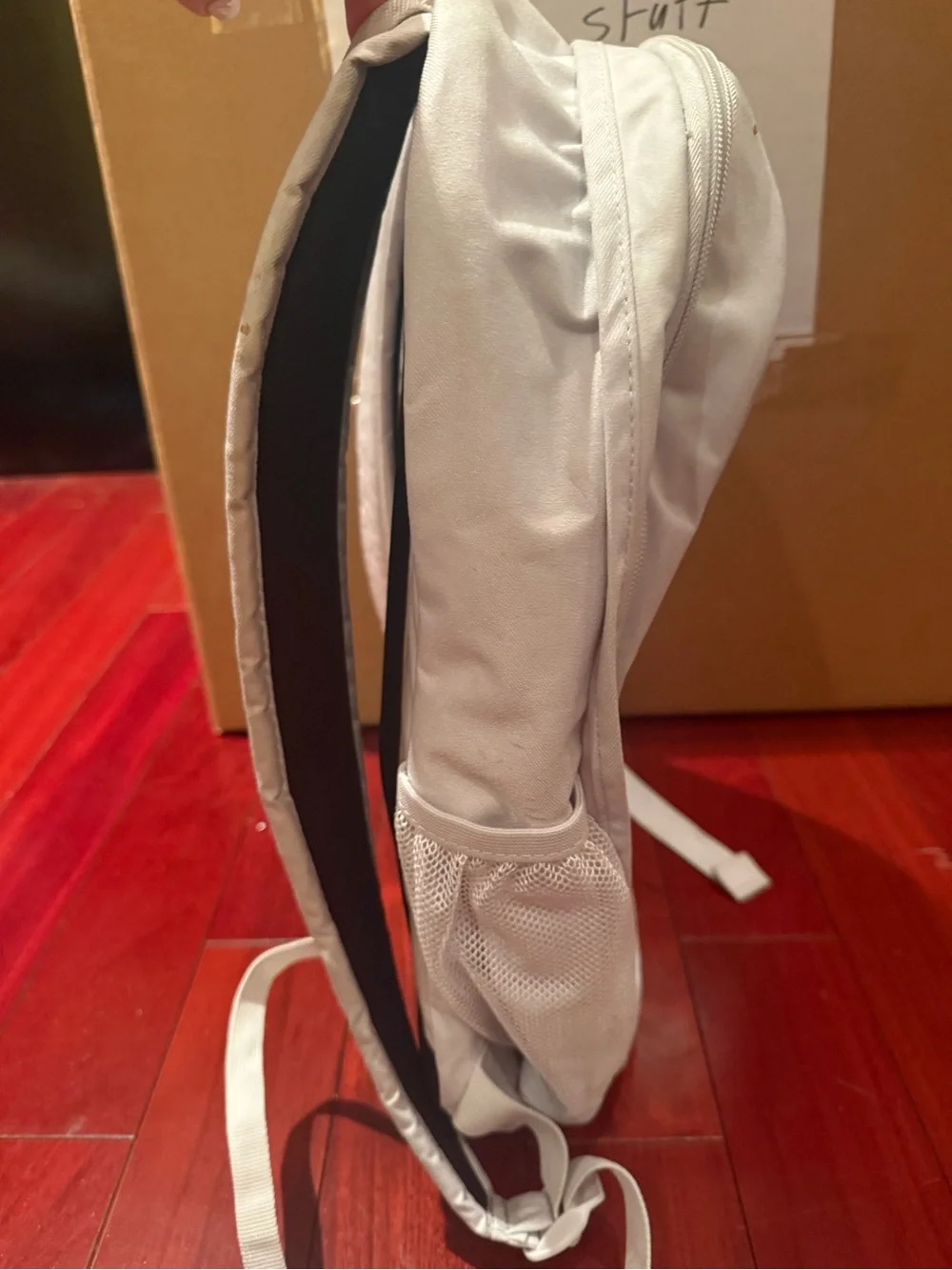 Nike Air White Backpack with Black Logo